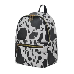 Stylish Cow Print Backpack