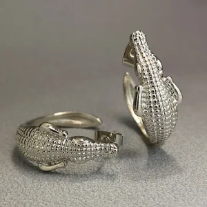 Crocodile C-shaped Earrings