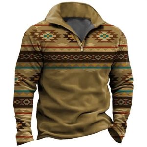 Geometric Tribal 3D Print Sweatshirt